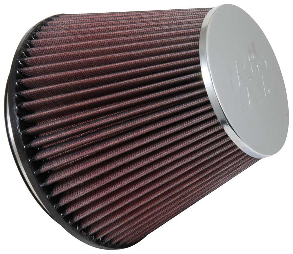 K&N Filters KNRC-5107 Universal Chrome Air Filter 6"Flg 7-1/2"B 4-1/2"T 6-1/2"