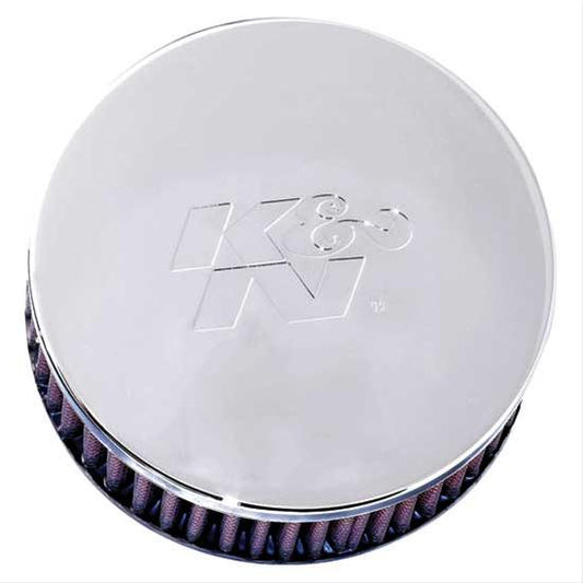 K&N Filters KNRC-0850 Universal Chrome Air Filter 2-7/16"Flg 5-1/8"Od 2"H"
