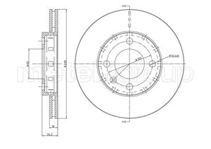Metelli MET-DBR23-0372 Metelli Brake Rotor Seat / VW / VW Lcv