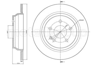 Metelli MET-DBR23-0712 Metelli Brake Rotor Mercedes Benz/ Lcv Truck