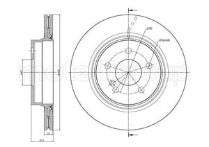 Metelli MET-DBR23-1027C Metelli Brake Rotor Mercedes Benz