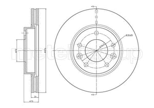 Metelli MET-DBR23-0694 Metelli Brake Rotor Kia