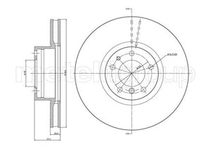 Metelli MET-DBR23-0703C Metelli Brake Rotor BMW