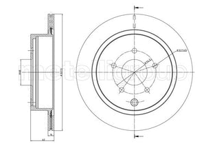 Metelli MET-DBR23-1406C Metelli Brake Rotor Infiniti / for Nissan