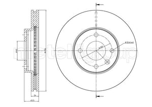 Metelli MET-DBR23-1465C Metelli Brake Rotor Chevrolet