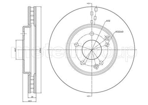 Metelli MET-DBR23-0753C Metelli Brake Rotor Mercedes Benz