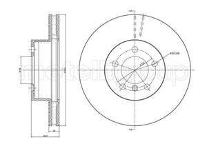 Metelli MET-DBR23-1068C Metelli Brake Rotor BMW