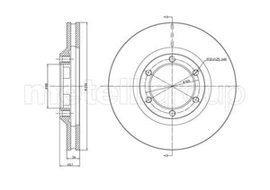 Metelli MET-DBR23-1238 Metelli Brake Rotor Isuzu