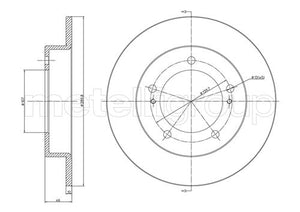Metelli MET-DBR23-0221 Metelli Brake Rotor Suzuki