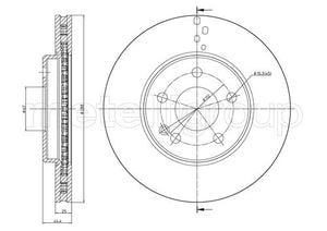 Metelli MET-DBR23-0832C Metelli Brake Rotor Mercedes Benz