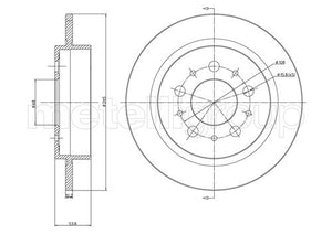 Metelli MET-DBR23-0311 Metelli Brake Rotor Volvo