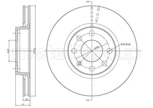 Metelli MET-DBR23-0284 Metelli Brake Rotor Opel / Opel Lcv