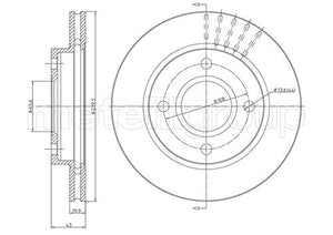 Metelli MET-DBR23-0169 Metelli Brake Rotor Ford Europe /Lcv Truck / Mazd