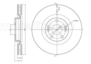 Metelli MET-DBR23-0678 Metelli Brake Rotor Renault