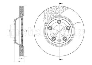 Metelli MET-DBR23-0882C Metelli Brake Rotor Audi / Porsche / VW