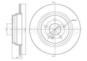 Metelli MET-DBR23-0525C Metelli Brake Rotor Mercedes Benz