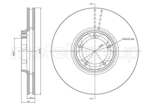 Metelli MET-DBR23-0714 Metelli Brake Rotor Ford Lcv Truck