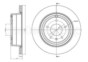 Metelli MET-DBR23-0893C Metelli Brake Rotor Chevrolet / Opel