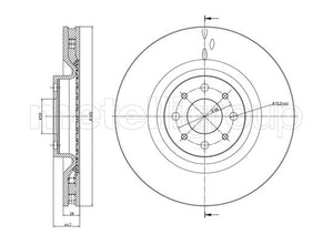 Metelli MET-DBR23-0915C Metelli Brake Rotor Lancia