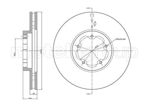 Metelli MET-DBR23-0899 Metelli Brake Rotor Ford Lcv Truck
