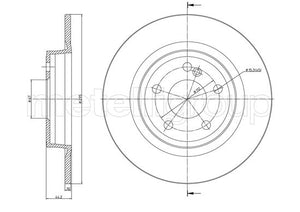 Metelli MET-DBR23-1463C Metelli Brake Rotor Mercedes Benz