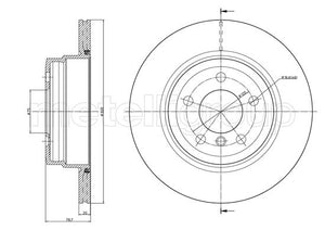 Metelli MET-DBR23-1025C Metelli Brake Rotor BMW