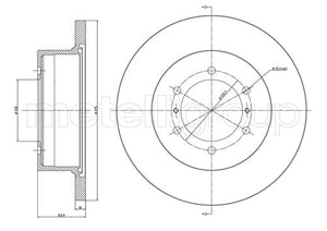 Metelli MET-DBR23-0464 Metelli Brake Rotor Mitsubishi