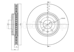 Metelli MET-DBR23-1031C Metelli Brake Rotor Audi