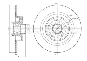 Metelli MET-DBR23-1089 Metelli Brake Rotor Renault