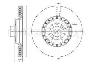 Metelli MET-DBR23-0974C Metelli Brake Rotor Volvo