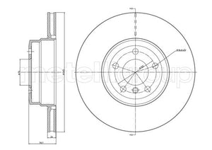 Metelli MET-DBR23-1041C Metelli Brake Rotor BMW