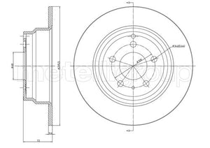Metelli MET-DBR23-0376C Metelli Brake Rotor Volvo