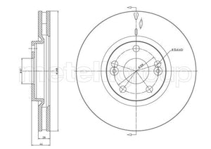 Metelli MET-DBR23-1130 Metelli Brake Rotor Renault