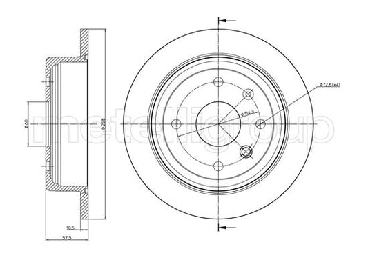 Metelli MET-DBR23-0953 Metelli Brake Rotor Chevrolet / Daewoo