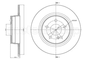Metelli MET-DBR23-0938C Metelli Brake Rotor Mercedes Benz