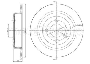 Metelli MET-DBR23-0667C Metelli Brake Rotor Mini