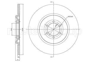 Metelli MET-DBR23-0325 Metelli Brake Rotor Alfa Romeo