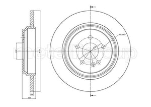 Metelli MET-DBR23-1015C Metelli Brake Rotor Mercedes Benz