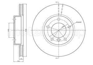Metelli MET-DBR23-0474C Metelli Brake Rotor BMW