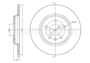 Metelli MET-DBR23-1032C Metelli Brake Rotor Audi