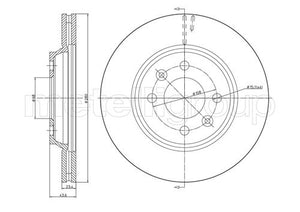 Metelli MET-DBR23-0670 Metelli Brake Rotor Saab