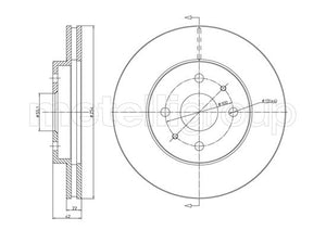 Metelli MET-DBR23-0922 Metelli Brake Rotor Daihatsu / for Subaru