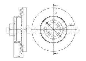Metelli MET-DBR23-0905 Metelli Brake Rotor Hyundai