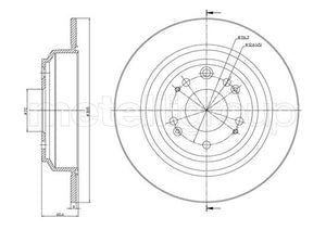 Metelli MET-DBR23-1420C Metelli Brake Rotor Honda