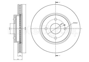 Metelli MET-DBR23-0983 Metelli Brake Rotor for Mazda