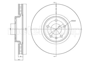 Metelli MET-DBR23-1249C Metelli Brake Rotor Audi