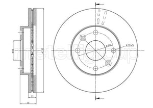 Metelli MET-DBR23-0959 Metelli Brake Rotor Kia