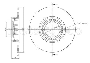 Metelli MET-DBR23-1048C Metelli Brake Rotor Daihatsu