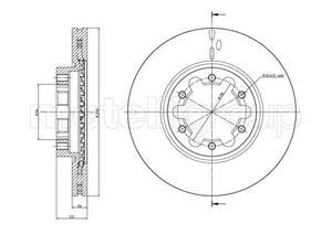 Metelli MET-DBR23-1178 Metelli Brake Rotor for Nissan Lcv / Renault Lcv Truc