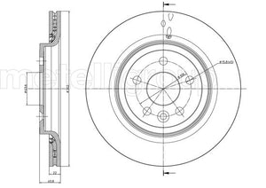 Metelli MET-DBR23-0993C Metelli Brake Rotor Volvo